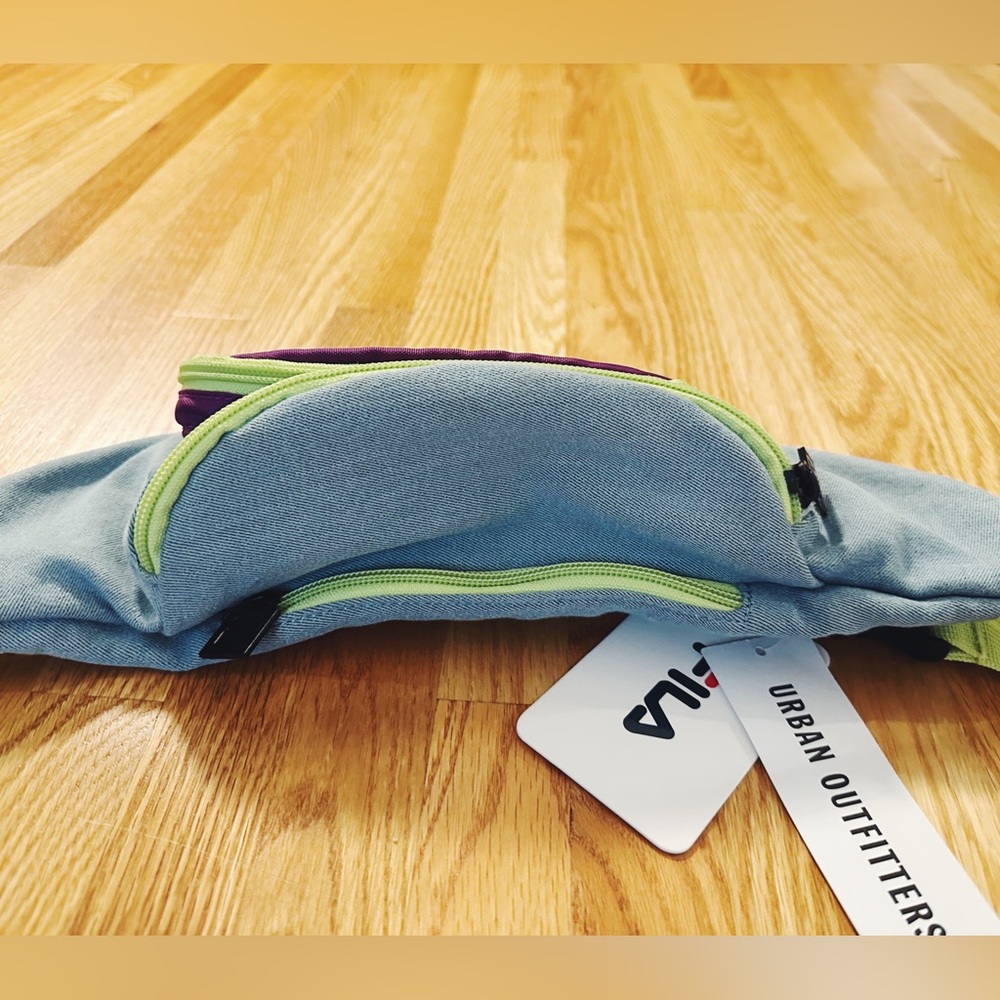 Urban Outfitters Purple/Neon/Denim Belt Bag NWT - Picture 5 of 5
